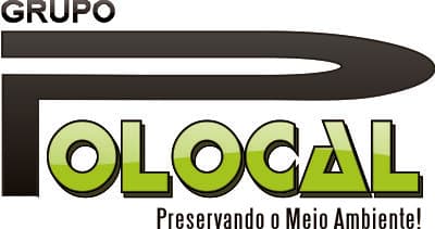 Logo antigo do Grupo Polocal, com o lema “Preservando o Meio Ambiente!”